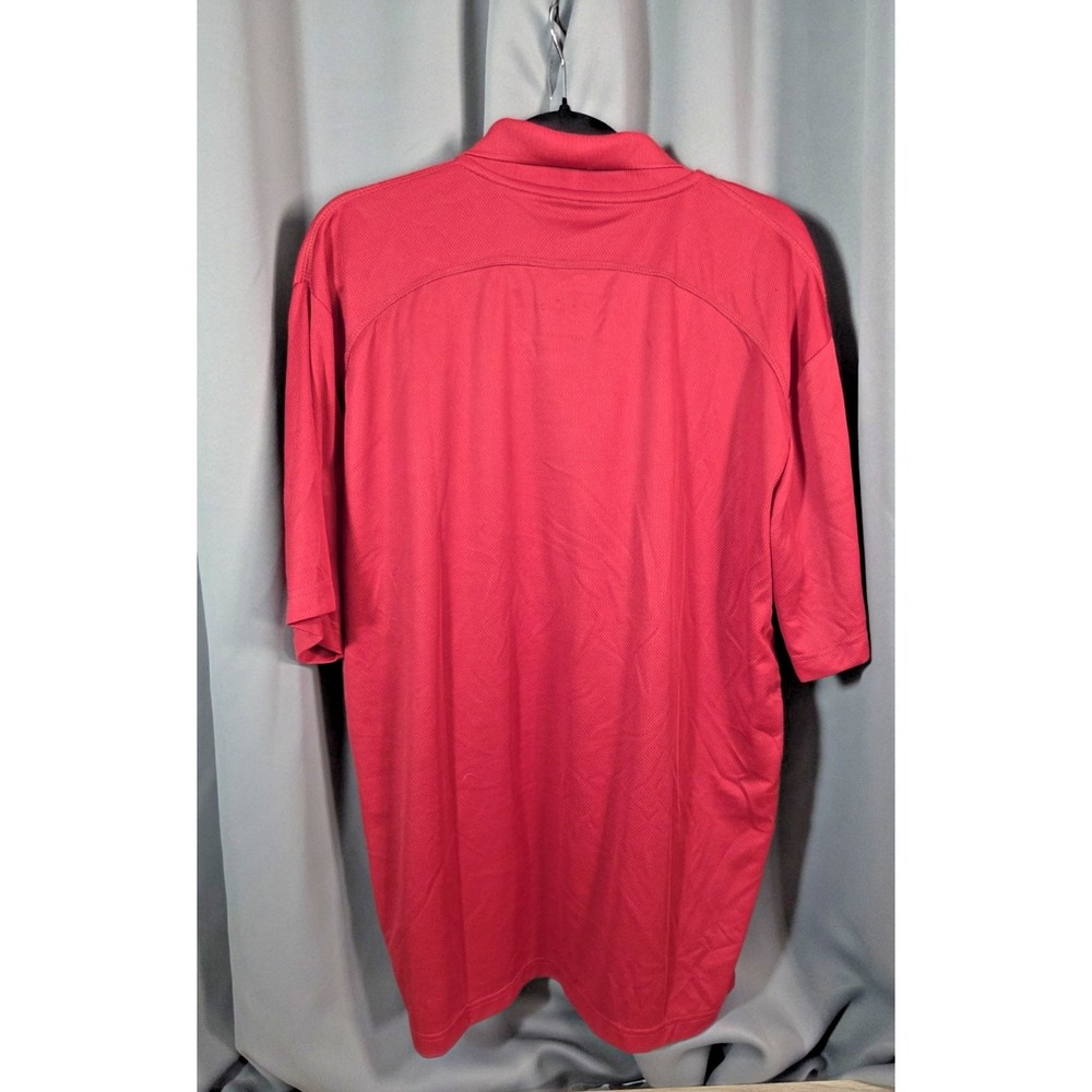 Alabama Crimson Tide Logo Red Black Sides Golf‎ Polo Shirt XL College Ball - Picture 2 of 7